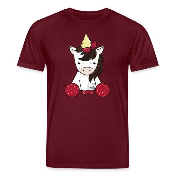 Maquette de T-shirt bio CREATOR Stanley/Stella Unisexe « Licorne Rockabilly : Style Rétro Envoûtant » à personnaliser