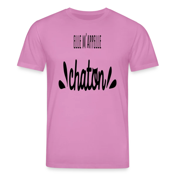 Maquette de T-shirt bio CREATOR Stanley/Stella Unisexe « Elle M'appelle Chaton » à personnaliser