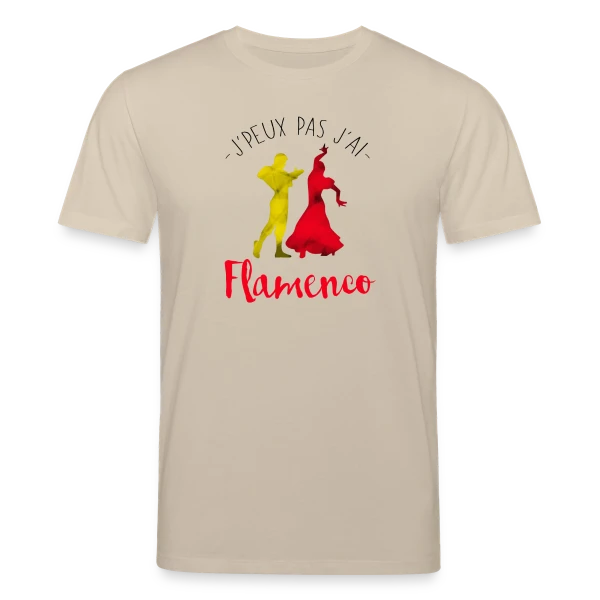 Maquette de T-shirt bio CREATOR Stanley/Stella Unisexe « J'peux pas j'ai Flamenco » à personnaliser