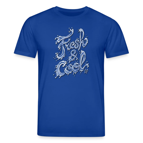 Maquette de T-shirt bio CREATOR Stanley/Stella Unisexe « Typographie Aqua Fraîcheur » à personnaliser