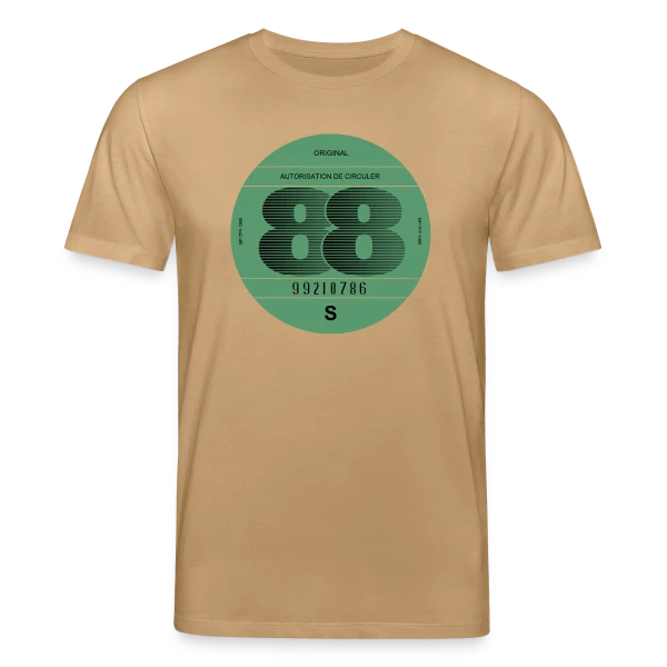 Maquette de T-shirt bio CREATOR Stanley/Stella Unisexe « "France 1988" | Automobile Rétro Vintage » à personnaliser