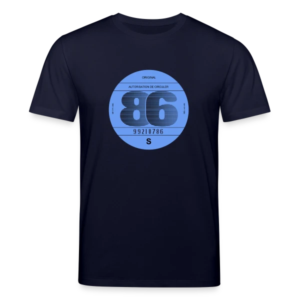 1986: Icône Rétro Automobile Française sur T-shirt bio CREATOR Stanley/Stella Unisexe