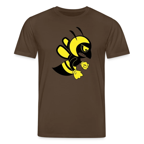 Maquette de T-shirt bio CREATOR Stanley/Stella Unisexe « Abeille Furieuse Cartoon » à personnaliser
