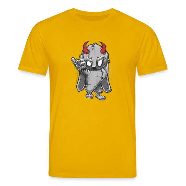 Maquette de T-shirt bio CREATOR Stanley/Stella Unisexe « Lapin Métalleux Diabolique » à personnaliser