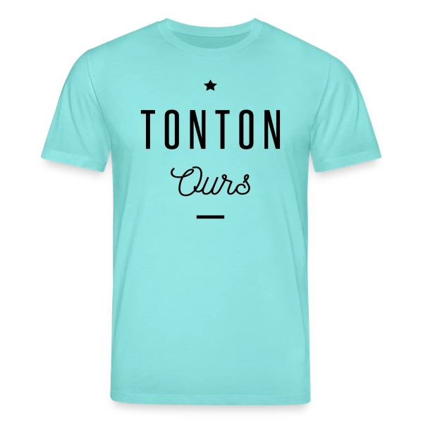 Maquette de T-shirt bio CREATOR Stanley/Stella Unisexe « Tonton Ours » à personnaliser