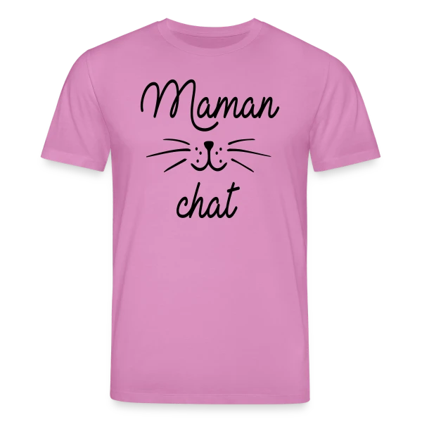 Maquette de T-shirt bio CREATOR Stanley/Stella Unisexe « Maman Chat qui Déchire » à personnaliser