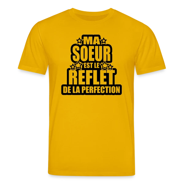 Maquette de T-shirt bio CREATOR Stanley/Stella Unisexe « Ma Sœur, Reflet de la Perfection et de l'Amour » à personnaliser