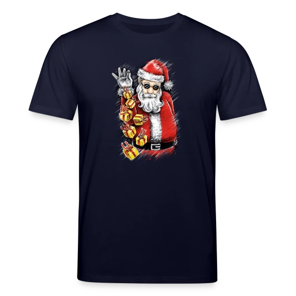 Maquette de T-shirt bio CREATOR Stanley/Stella Unisexe « Père Noël Stylé et Généreux » à personnaliser