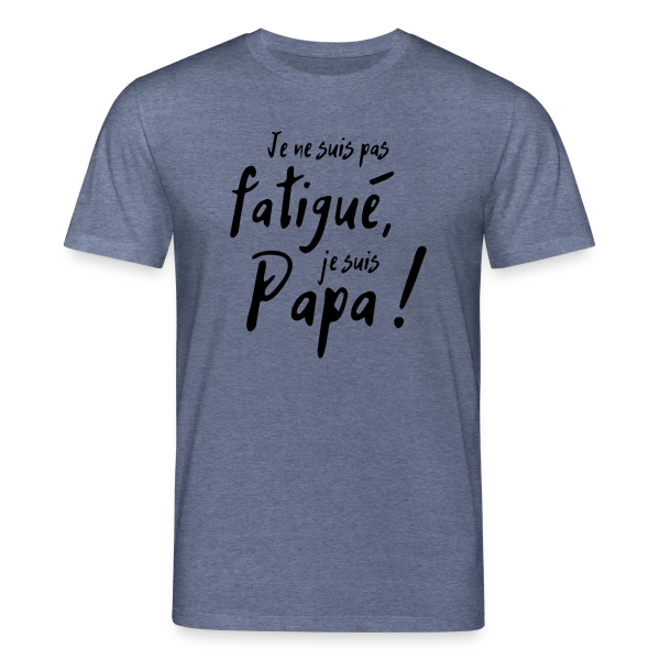 Maquette de T-shirt bio CREATOR Stanley/Stella Unisexe « Mon Papa Héro » à personnaliser