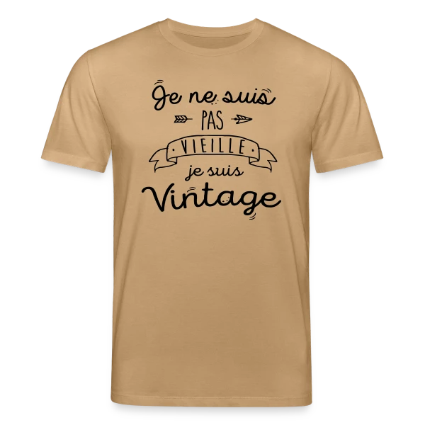 Maquette de Je suis vintage, pas vieille à personnaliser