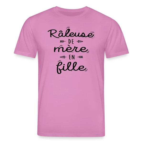 Maquette de T-shirt bio CREATOR Stanley/Stella Unisexe « Raleuse de Mère en Fille : L'héritage d'un caractère bien trempé » à personnaliser