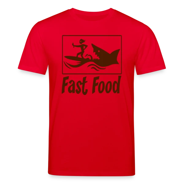 Maquette de T-shirt bio CREATOR Stanley/Stella Unisexe « Fast Food : Le Plaisir de la Malbouffe Stylée » à personnaliser