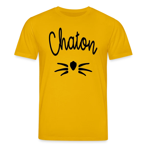 Maquette de T-shirt bio CREATOR Stanley/Stella Unisexe « Chaton Moustaches » à personnaliser