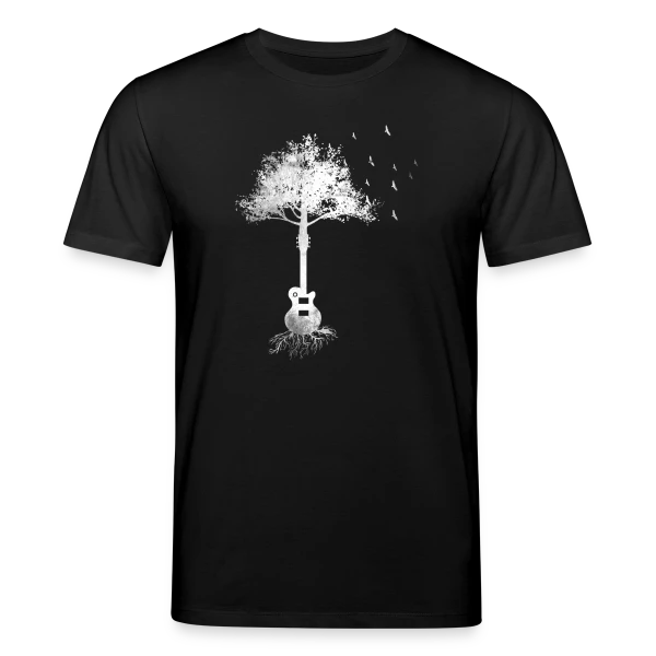 Maquette de T-shirt bio CREATOR Stanley/Stella Unisexe « Arbre Guitare Électrique : Le Don du Guitariste » à personnaliser