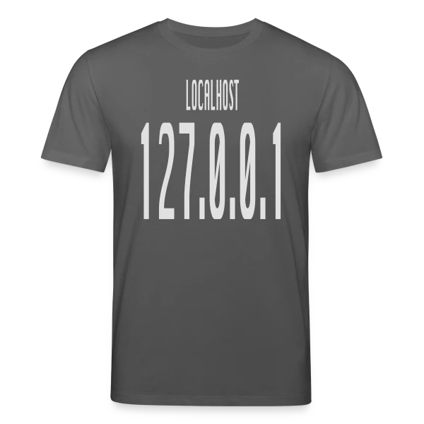 Maquette de T-shirt bio CREATOR Stanley/Stella Unisexe « Localhost 127.0.0.1 - No Place Like Home pour Geek » à personnaliser