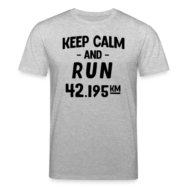 Maquette de T-shirt bio CREATOR Stanley/Stella Unisexe « Keep Calm and Run : Motivation Course à Pied » à personnaliser