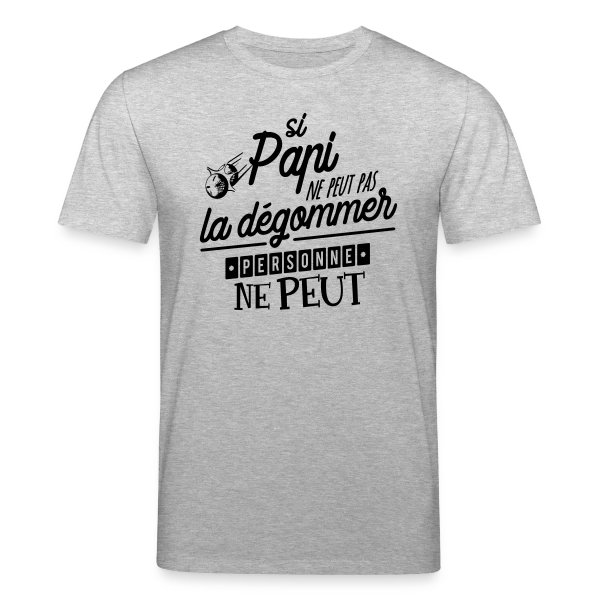 Maquette de T-shirt bio CREATOR Stanley/Stella Unisexe « Papi Champion de Pétanque » à personnaliser