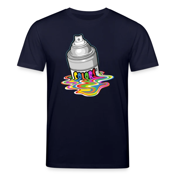 Maquette de T-shirt bio CREATOR Stanley/Stella Unisexe « Melting Spray : Création Urbaine Éclatante » à personnaliser