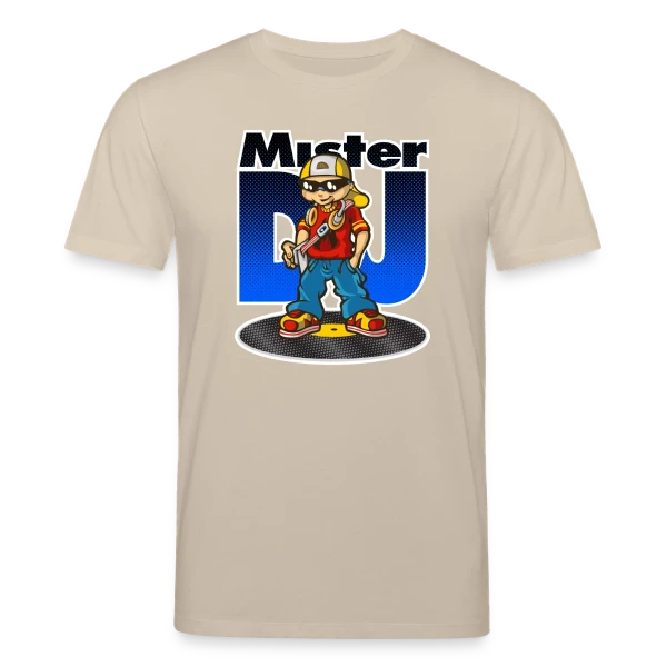 Maquette de T-shirt bio CREATOR Stanley/Stella Unisexe « Mister DJ » à personnaliser