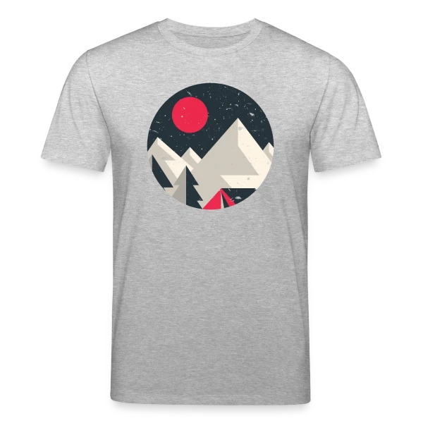 Maquette de T-shirt bio CREATOR Stanley/Stella Unisexe « Montagnes Minimalistes Aventure » à personnaliser