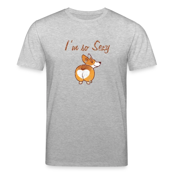 Maquette de T-shirt bio CREATOR Stanley/Stella Unisexe « Corgi Sexy Coquin » à personnaliser
