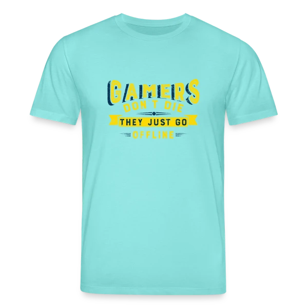 Maquette de T-shirt bio CREATOR Stanley/Stella Unisexe « Humour Gamer Offline » à personnaliser