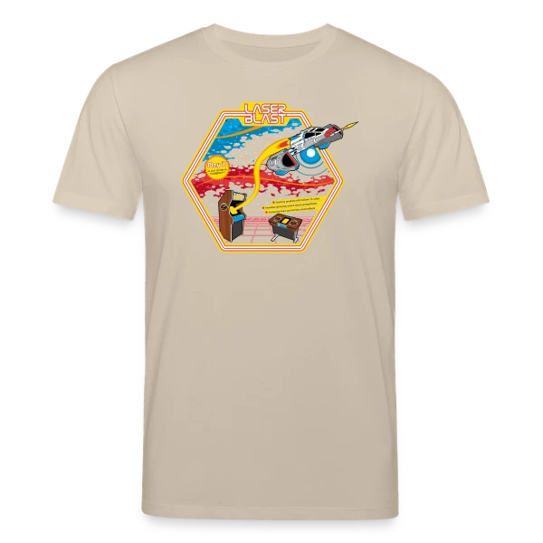 Maquette de T-shirt bio CREATOR Stanley/Stella Unisexe « Explosion Laser : Design Lumineux » à personnaliser