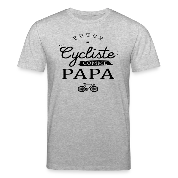 Maquette de T-shirt bio CREATOR Stanley/Stella Unisexe « Futur Cycliste comme Papa : Ma Passion sur Deux Roues » à personnaliser