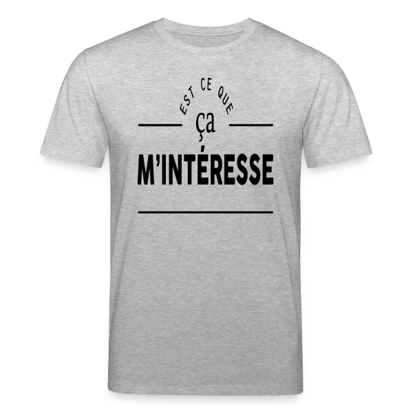 Maquette de T-shirt bio CREATOR Stanley/Stella Unisexe « 'Ça m'intéresse ?' - Humour et Sarcasme » à personnaliser