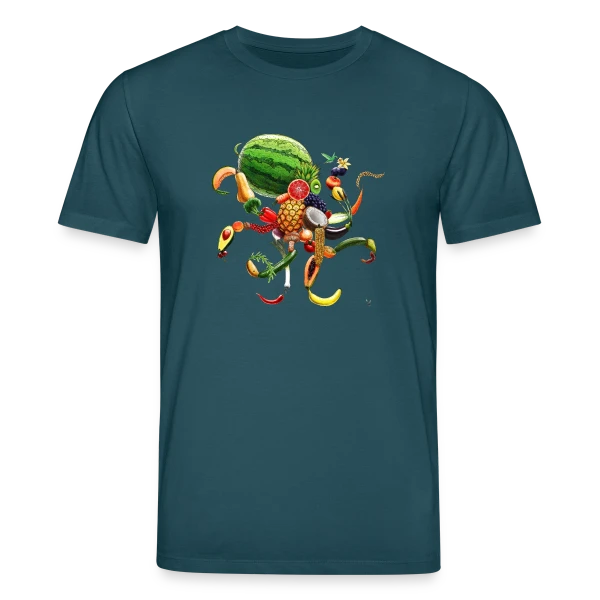 Maquette de T-shirt bio CREATOR Stanley/Stella Unisexe « Pulpi Frutti : Saveur Marine Originale » à personnaliser