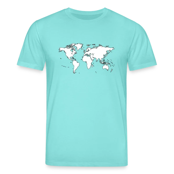 Maquette de Carte du Monde Minimaliste à personnaliser