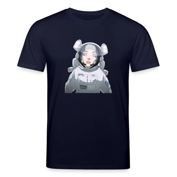 Maquette de T-shirt bio CREATOR Stanley/Stella Unisexe « Astronaute Féminine Espace » à personnaliser