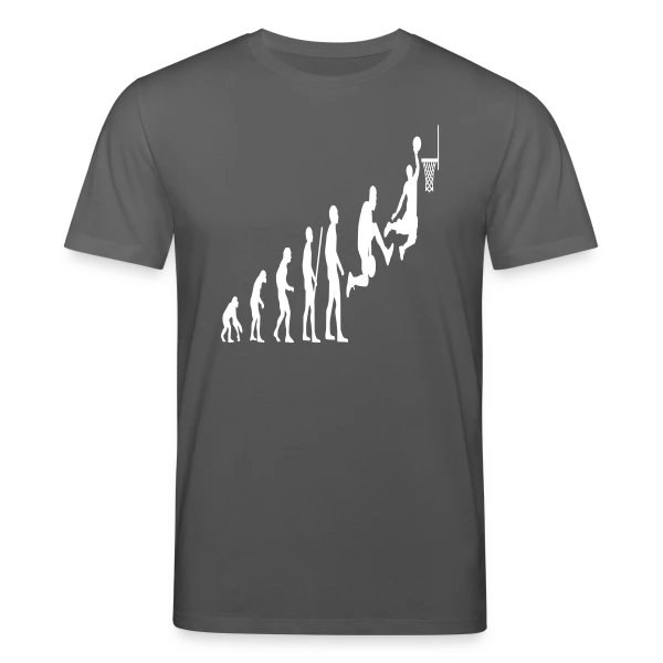 Maquette de T-shirt bio CREATOR Stanley/Stella Unisexe « Évolution du Joueur de Basketball » à personnaliser