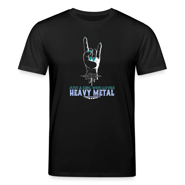 Maquette de T-shirt bio CREATOR Stanley/Stella Unisexe « Passion Heavy Metal » à personnaliser