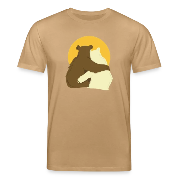 Maquette de T-shirt bio CREATOR Stanley/Stella Unisexe « Duo Papa Ours & Maman Ourse - Amour Familial » à personnaliser
