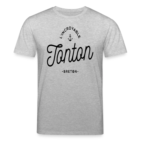 Maquette de T-shirt bio CREATOR Stanley/Stella Unisexe « L'Incroyable Tonton Breton » à personnaliser