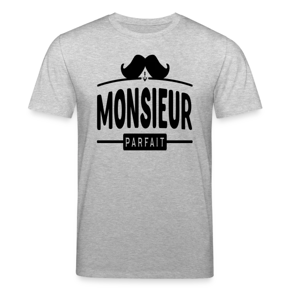 Maquette de T-shirt bio CREATOR Stanley/Stella Unisexe « Monsieur Parfait : La perfection incarnée » à personnaliser