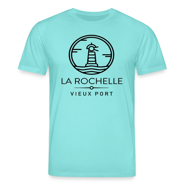 Maquette de T-shirt bio CREATOR Stanley/Stella Unisexe « L'Élégance du Vieux Port de La Rochelle » à personnaliser