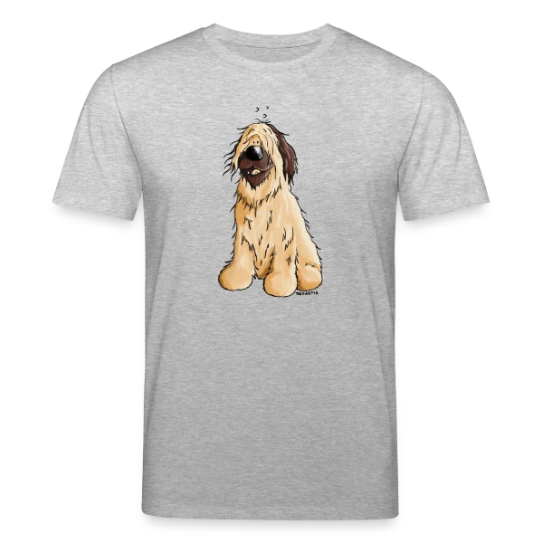 Maquette de T-shirt bio CREATOR Stanley/Stella Unisexe « Briard Chien de Berger - Style Cartoon » à personnaliser