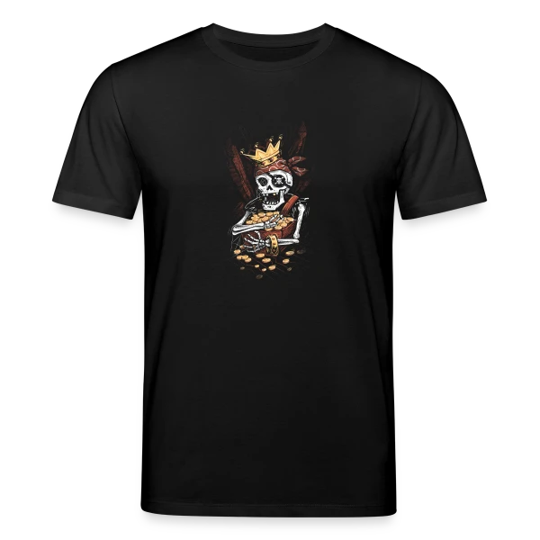 Maquette de T-shirt bio CREATOR Stanley/Stella Unisexe « Le Squelette Pirate et son Trésor Facétieux » à personnaliser