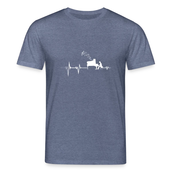 Maquette de T-shirt bio CREATOR Stanley/Stella Unisexe « Piano Évolution : L'Histoire du Clavier en Style » à personnaliser
