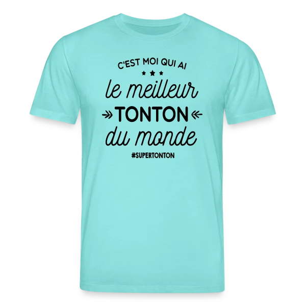 Maquette de T-shirt bio CREATOR Stanley/Stella Unisexe « Le Meilleur Tonton du Monde » à personnaliser