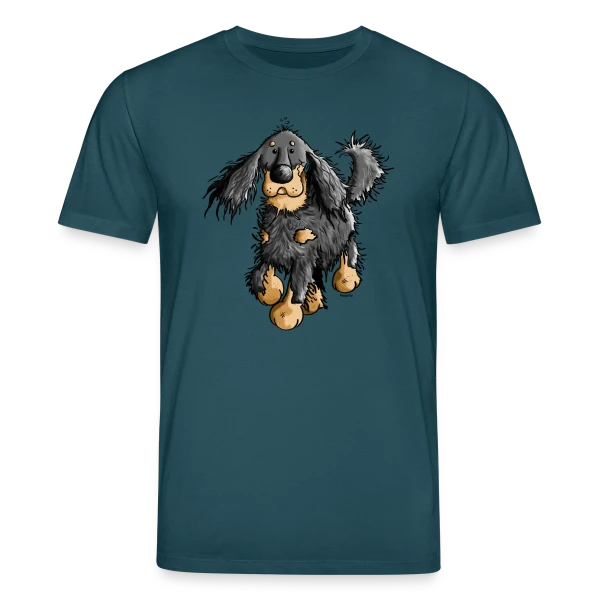 Maquette de T-shirt bio CREATOR Stanley/Stella Unisexe « L'Agile Setter Gordon » à personnaliser