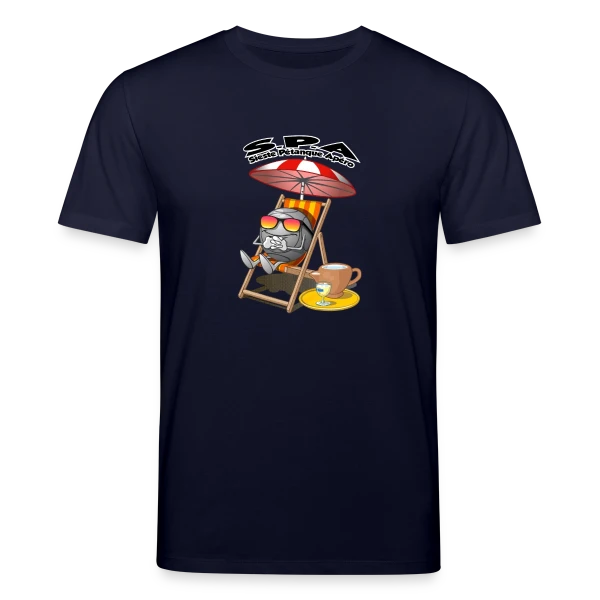Maquette de T-shirt bio CREATOR Stanley/Stella Unisexe « Trio Gagnant : Sieste, Pétanque, Apéro » à personnaliser