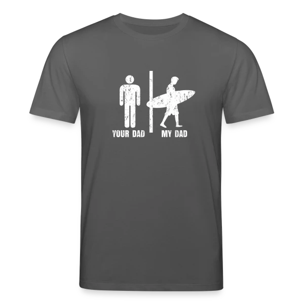 Maquette de T-shirt bio CREATOR Stanley/Stella Unisexe « Papa Surfeur | Plage & Océan » à personnaliser