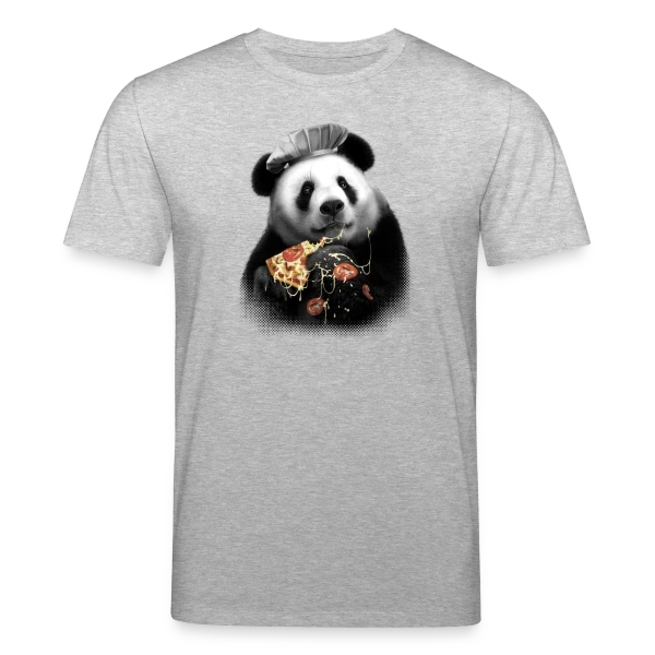 Maquette de T-shirt bio CREATOR Stanley/Stella Unisexe « Panda Pizza : La Pause Gourmande » à personnaliser