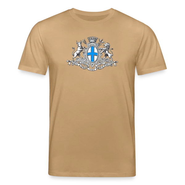 Maquette de T-shirt bio CREATOR Stanley/Stella Unisexe « Blason Historique Marseille » à personnaliser