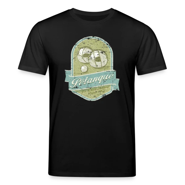Maquette de T-shirt bio CREATOR Stanley/Stella Unisexe « Pétanque Rétro Chic » à personnaliser