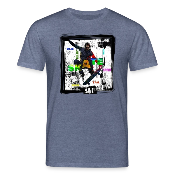 Maquette de T-shirt bio CREATOR Stanley/Stella Unisexe « Skateur en Action L.I.P » à personnaliser