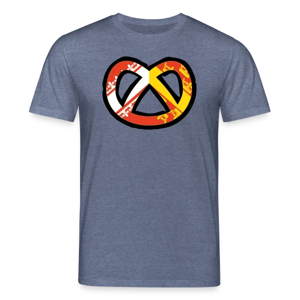 Maquette de T-shirt bio CREATOR Stanley/Stella Unisexe « Humour Logo Bretzel Alsace » à personnaliser